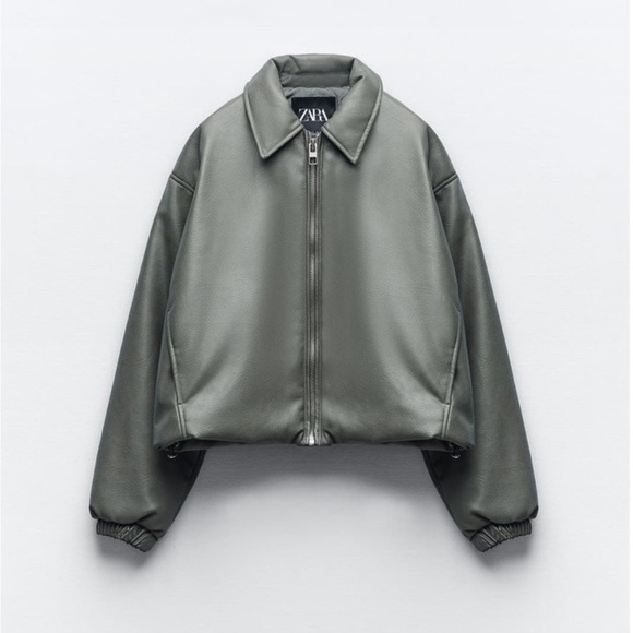 Zara Jackets & Blazers - NWT Zara leather bomber jacket